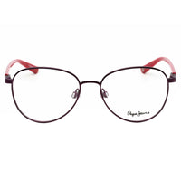 Pepe Jeans Women's Eyeglasses - Purple Oval Metal Full-Rim Frame | PJ1297 C1 ,