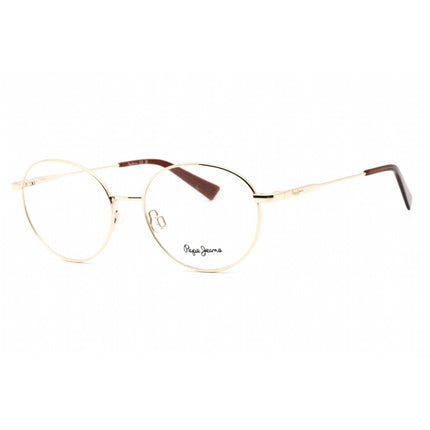 Pepe Jeans Women's Eyeglasses - Shiny Light Gold Metal Rectangular Frame | PJ1379 C4 ,