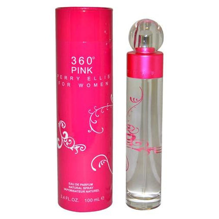 Perry Ellis 360 Pink by Perry Ellis, 3.4 oz Eau De Parfum Spray for Women ,