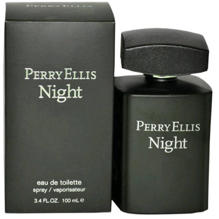 Perry Ellis Men's Eau De Toilette Spray - Night, 3.4 oz ,