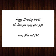 Personalized Gift Message