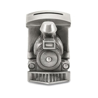 Pewter-tone Finish Small Train Bank ,