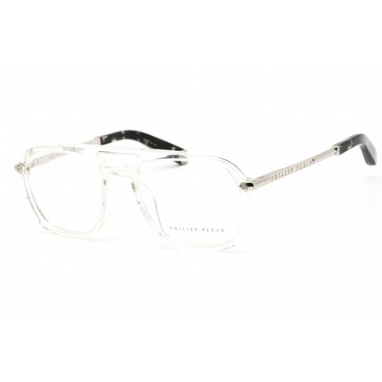 Philipp Plein Men's Eyeglasses - Shiny Crystal Pilot Plastic Frame | VPP018M 0880 ,