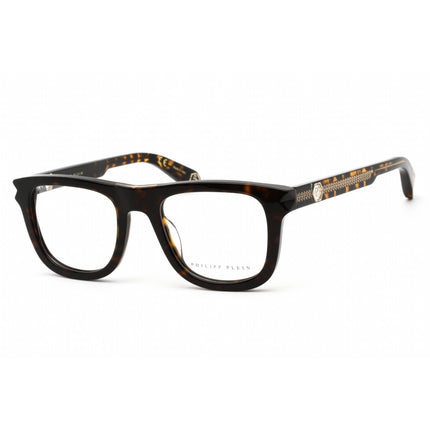 Philipp Plein Men's Eyeglasses - Shiny Dark Havana Square Plastic Frame | VPP023V 0722 ,