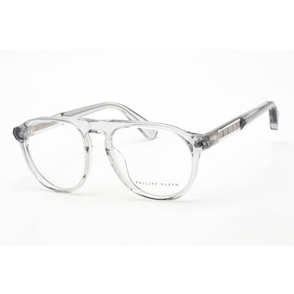 Philipp Plein Men's Eyeglasses - Shiny Transparent Grey Plastic Frame | VPP016M 06A7 ,
