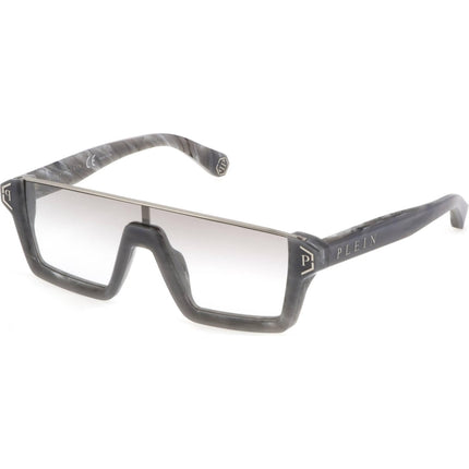 Philipp Plein Men's Sunglasses - Grey Frame Silver Gradient Lens | SPP006M 890X ,