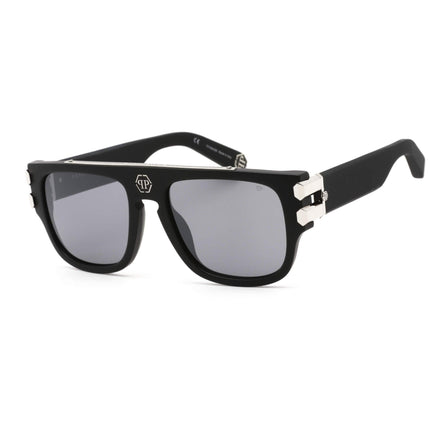 Philipp Plein Men's Sunglasses - Matte and Sandblasted Black Frame | SPP011V 703X ,