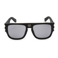 Philipp Plein Men's Sunglasses - Matte and Sandblasted Black Frame | SPP011V 703X ,