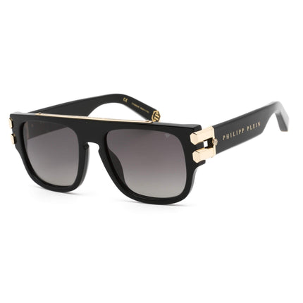 Philipp Plein Unisex Sunglasses - Full Rim Shiny Black Square Frame | SPP011M 700P ,