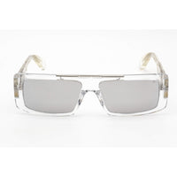 Philipp Plein Unisex Sunglasses - Mirrored Lens Shiny Crystal Frame | SPP003V 880X ,