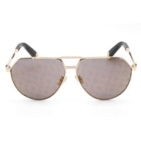 Philipp Plein Unisex Sunglasses - Rose Gold/Black Aviator Metal Frame | SPP007M 349L ,