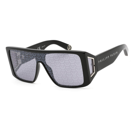 Philipp Plein Unisex Sunglasses - Silver Nylon Lens Shiny Black Frame | SPP014W 700L ,