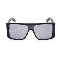 Philipp Plein Unisex Sunglasses - Silver Nylon Lens Shiny Black Frame | SPP014W 700L ,
