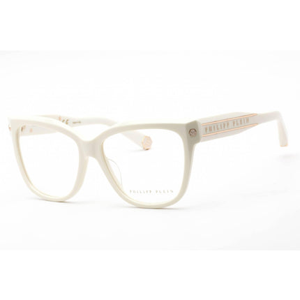 Philipp Plein Women's Eyeglasses - Full Rim Shiny Cream Plastic Frame | VPP051M 03GF ,