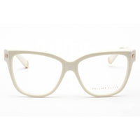 Philipp Plein Women's Eyeglasses - Full Rim Shiny Cream Plastic Frame | VPP051M 03GF ,