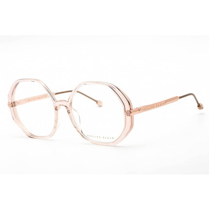 Philipp Plein Women's Eyeglasses - Full Rim Shiny Transparent Pink | VPP053S 09AH ,
