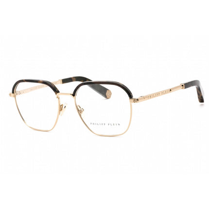Philipp Plein Women's Eyeglasses - Shiny Grey Gold Rectangular Frame | VPP017M 08FF ,