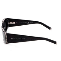 Philipp Plein Women's Sunglasses - Black Cat Eye Shape Frame Grey Lens | SPP025S 0700 ,
