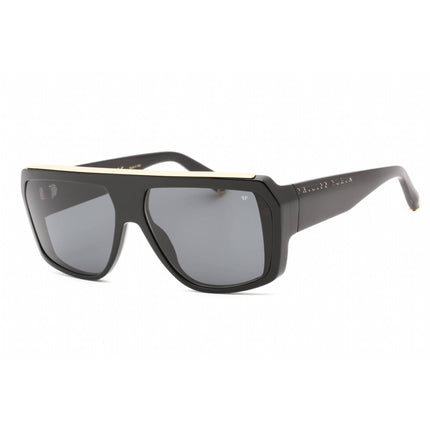 Philipp Plein Women's Sunglasses - Black Plastic Aviator Shape Frame | SPP074 0700 ,