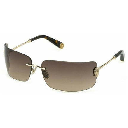 Philipp Plein Women's Sunglasses - Brown Rectangular Shape Metal Frame | SPP027S 300Y ,