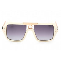 Philipp Plein Women's Sunglasses - Full Rim Beige Plastic Pilot Frame | SPP079 09ZQ ,