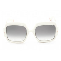 Philipp Plein Women's Sunglasses - Full Rim White Plastic Rectangular | SPP038M 03GF ,