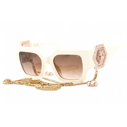 Philipp Plein Women's Sunglasses - Ivory Plastic Cat Eye Shape Frame | SPP103S 09ZQ ,