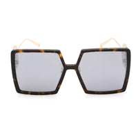 Philipp Plein Women's Sunglasses - Shiny Dark Havana and Gold Frame | SPP028M 722X ,