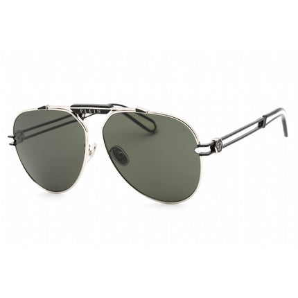 Philipp Plein Women's Sunglasses - Shiny Palladium Metal Aviator Frame | SPP048M 0583 ,
