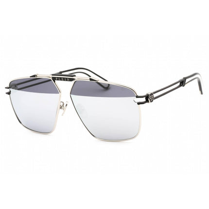 Philipp Plein Women's Sunglasses - Silver Metal Aviator Shape Frame | SPP049M K07X ,
