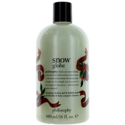 Philosophy Unisex Shampoo, Shower Gel and Bubble Bath - Snow Globe, 16 oz ,