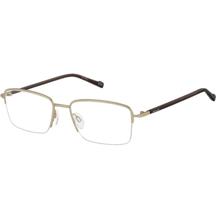 Pierre Cardin Women's Eyeglasses - Gold Stainless Steel Rectangular | P.C. 6860 0CGS ,