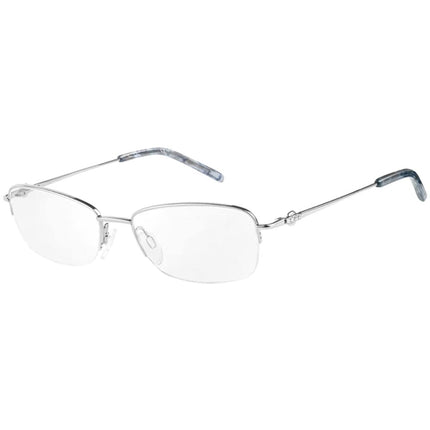 Pierre Cardin Women's Eyeglasses - Half Rim Palladium Metal Rectangular | P.C. 8841 10 ,