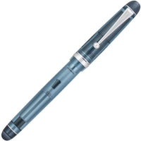 Pilot Fountain Pen - Custom 74 Blue Stone Transparent Tinted Barrel Nib ,