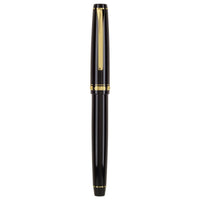 Pilot Fountain Pen - Falcon Black Resin with Gold Trim ,