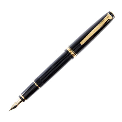 Pilot Fountain Pen - Falcon, Black with Gold Accents ,