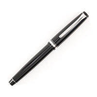 Pilot Fountain Pen - Falcon, Black with Rhodium Accents ,
