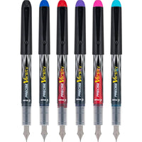 Pilot Fountain Pen - Precise Varsity Assorted Everyday Medium, Pack of 6 | 17055 ,