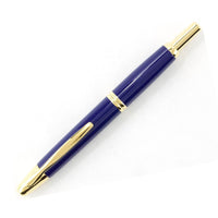 Pilot Fountain Pen - Vanishing Point Retractable Nib, Blue/Gold Accents ,