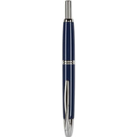 Pilot Fountain Pen - Vanishing Point Retractable Nib, Blue/Rhodium ,