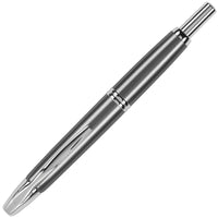 Pilot Fountain Pen - Vanishing Point Retractable Nib, Gun Metal/Rhodium ,