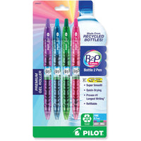 Pilot Gel Pen - B2P Bottle-2-Pen Recycled Retractable, Assorted, Pack of 4 | 36620 ,