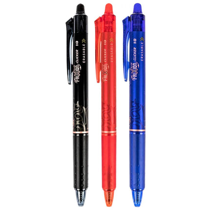 Pilot Gel Pen - Frixion Assorted Clicker Erasable Retractable, Pack of 3 | 11393 ,