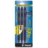 Pilot Gel Pen - Frixion Clicker 0.7mm Fine Navy Blue Erasable, Pack of 3 | 31468 ,