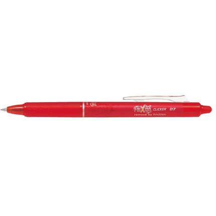 Pilot Gel Pen - Frixion Clicker Retractable 0.7mm Fine Point Red Erasable | 31481 ,