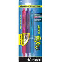 Pilot Gel Pen - Frixion Clicker Retractable Navy Blue Erasable, Pack of 3 | 31469 ,