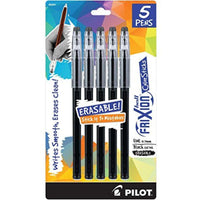 Pilot Gel Pen - Frixion ColorSticks Black Erasable Retractable, Pack of 5 | 32441 ,