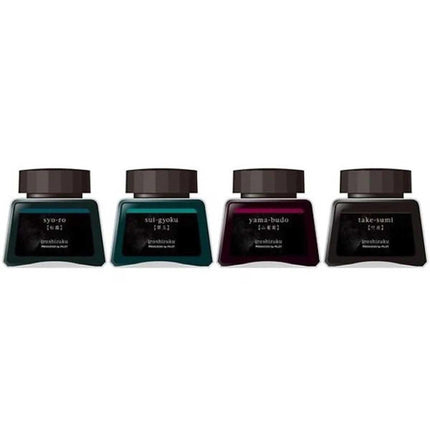 Pilot Ink Bottles - Iroshizuku Dye-Based Fountain Pen, Set of 4, Evening | 18450 ,