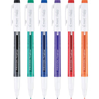 Pilot Marker Pen - Frixion Fineliner 0.6 mm Assorted Erasable, Pack of 6 | 12414 ,