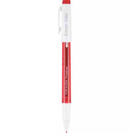 Pilot Marker Pen - Frixion Fineliner 0.6 mm Fine Point Red Ink Erasable | 12174 ,